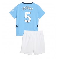 Echipament fotbal Manchester City John Stones #5 Tricou Acasa 2024-25 pentru copii maneca scurta (+ Pantaloni scurti)